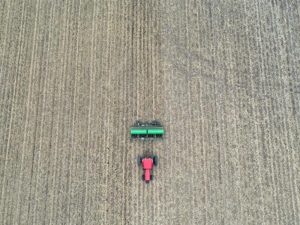 Soybean planting near Dwight, Ill., in a file photo from April 23, 2020.
