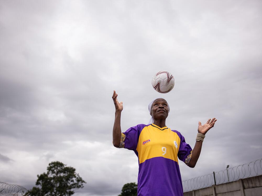 Nomsa Mashego, a 58-year-old grandmother of 2, is a member of South Africa's Mbombela team. She won the 