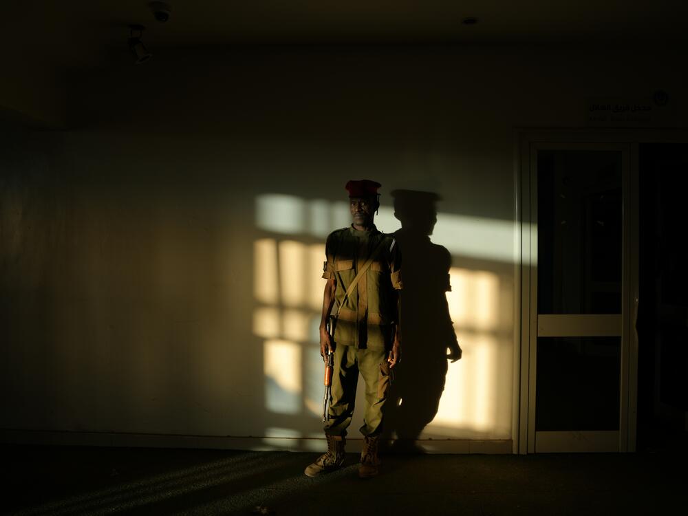 A Sudanese army soldier in Omdurman, Sudan on 2024.