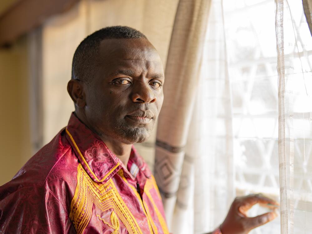 Reverend Billiance Chondwe at his home in Kitwe, Zambia.