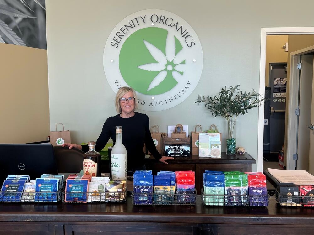 Melanne Carpenter and her husband run a store that sells hemp consumables in a suburb of Houston, Tx.