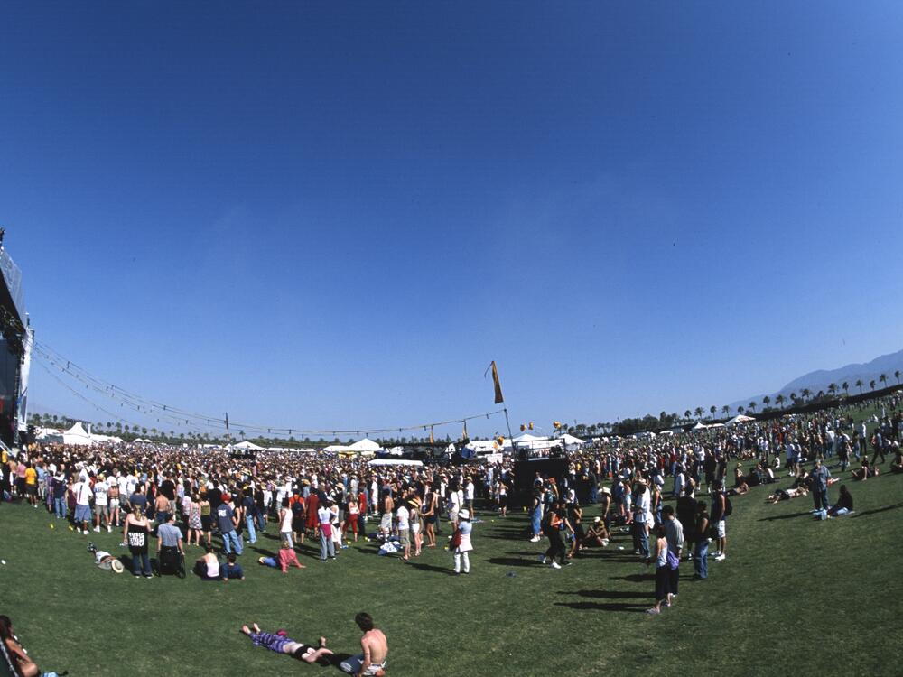 It took a few years for the Coachella festival — pictured in April 2001 — to grow into the phenomenon it is today.