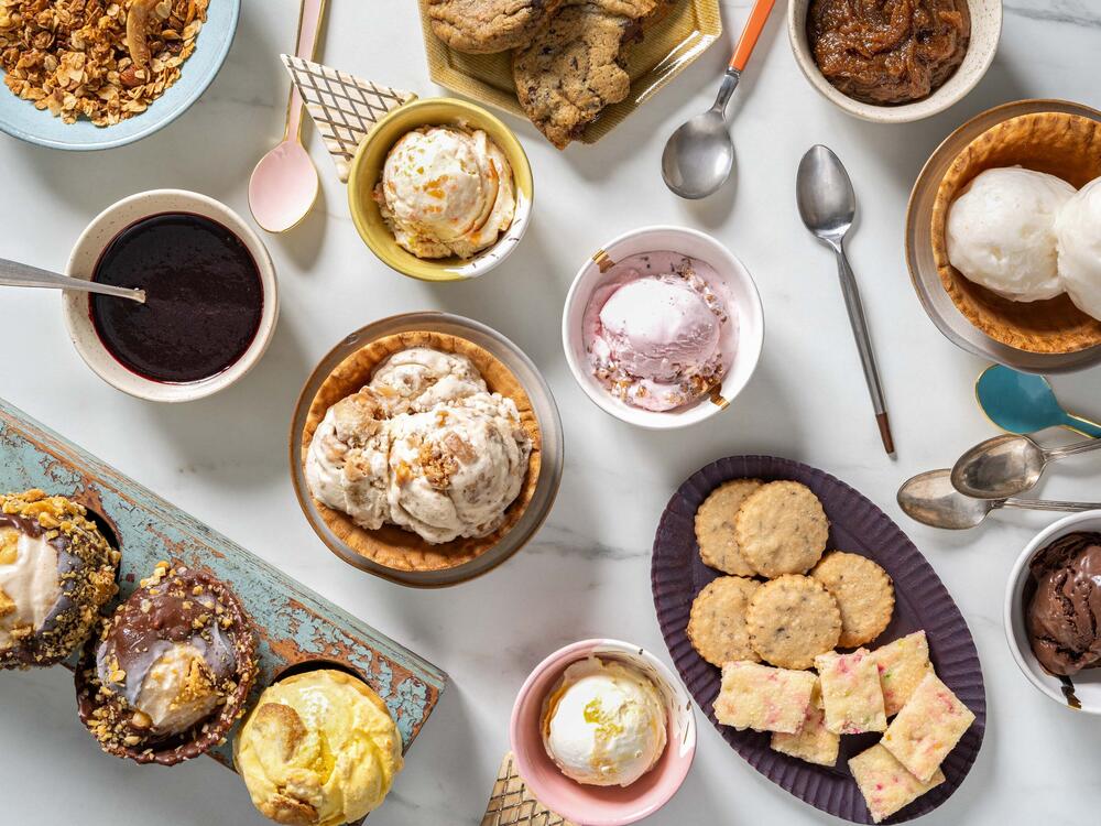 A spread of desserts found in the new cookbook, Malai