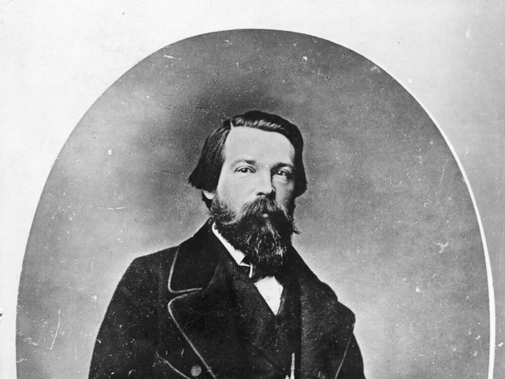 German philosopher Friedrich Engels circa 1860.