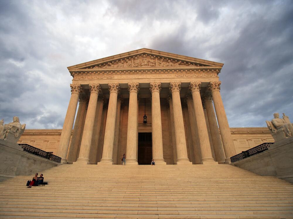 The U.S. Supreme Court is seen near sunset in Washington on Oct. 18, 2018.