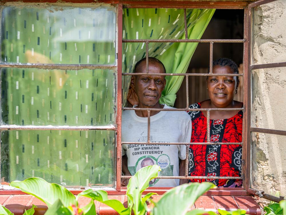 Brian's wife — Annie Chiluba, 47 — is also HIV positive and has also run out of her HIV medication.  She still feels ok, she says, but she worries about her husband's worsening health.