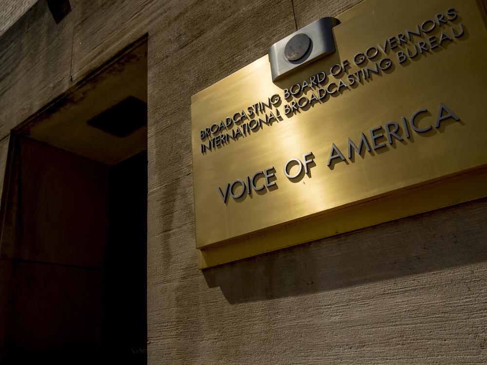 The Voice of America building, June 15, 2020, in Washington.