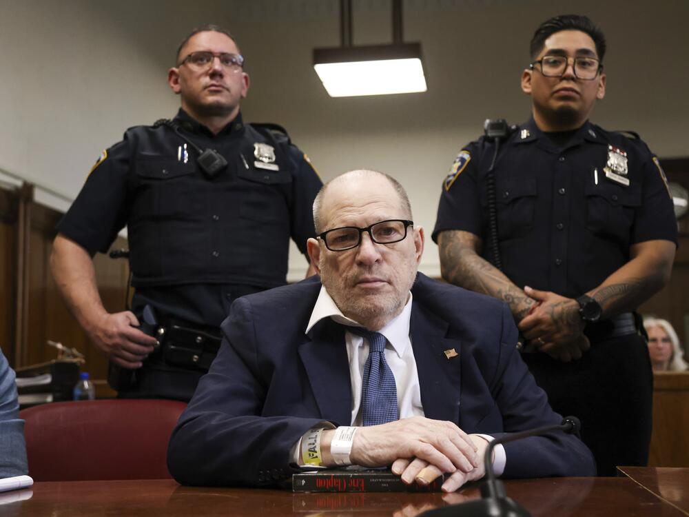 Harvey Weinstein appears in court in Manhattan on Monday, April 21.