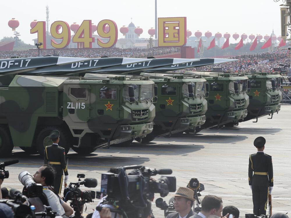 China's military showed off a new hypersonic ballistic nuclear missile in 2019 that could potentially breach all existing anti-missile shields deployed by the U.S. and its allies.