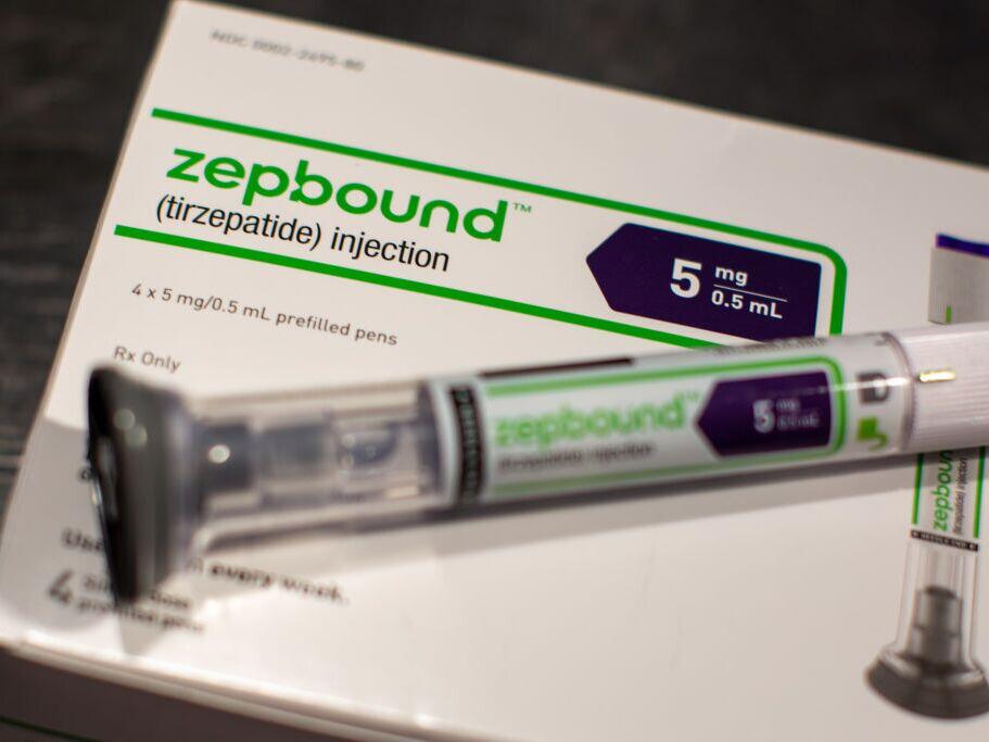 An Eli Lilly & Co. Zepbound injection pen.
