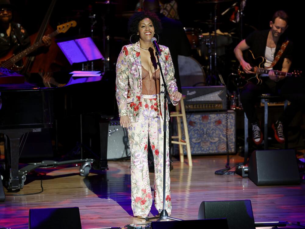 Rissi Palmer performs at the Country Music Hall of Fame and Museum on June 18, 2024 in Nashville, Tenn. In 2020, Palmer brought the country-themed interview show <em>Color Me Country</em>, named after the 1970 album by Linda Martell, to Apple Music radio.