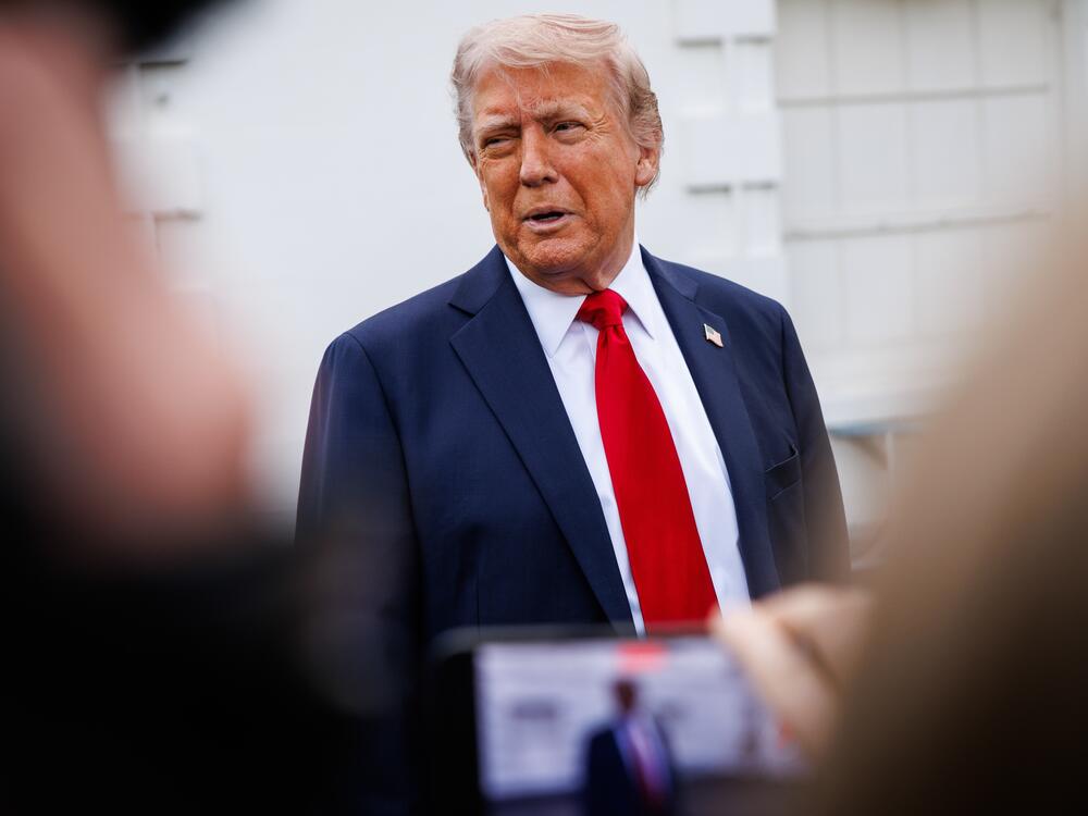 During impromptu remarks to reporters outside the White House on April 23, President Trump said the U.S. will 