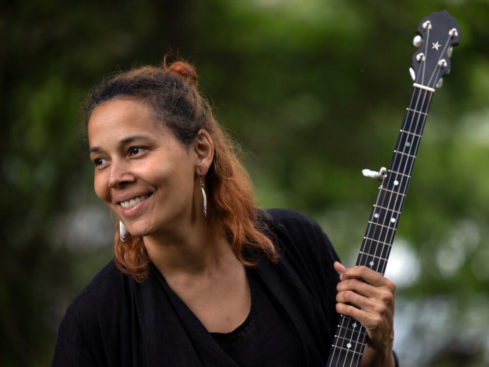 Between founding the string and jug band Carolina Chocolate Drops and winning a Pulitzer Prize and a MacArthur grant, Rhiannon Giddens has become one of folk music's foremost advocates for understanding the crucial role of Black musicians in the history of American roots music. This weekend, a North Carolina-based festival that she curated, Biscuits & Banjos, will feature dozens of Black artists performing and speaking on panels about their experiences in the genre.