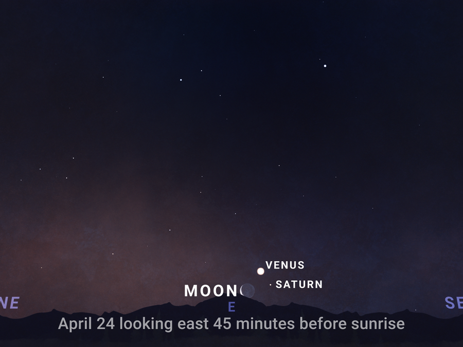 Mercury, Venus and Saturn will be visible in the predawn Friday morning sky.