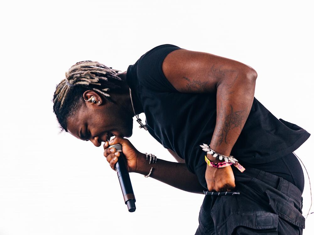 Ken Carson performs at the 2024 Coachella Valley Music And Arts Festival on April 19, 2024. This week, Carson's fourth album, <em>More Chaos</em>, became his first to hit No. 1. on <em>Billboard</em>'s album chart.