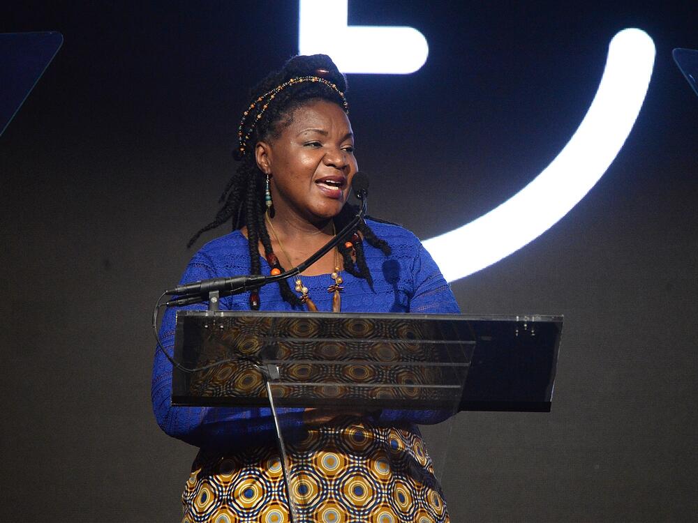 Angeline Murimirwa of Zimbabwe has really racked up kudos for her work as head of CAMFED, a charity that has enabled millions of girls in five African countries to stay in school — and thrive with the help of mentors. Murimirwa is one of <em>Time</em> Magazine's 100 most influential people of 2025. Above: She accepts an award at Rihanna's 3rd Annual Diamond Ball in 2017.