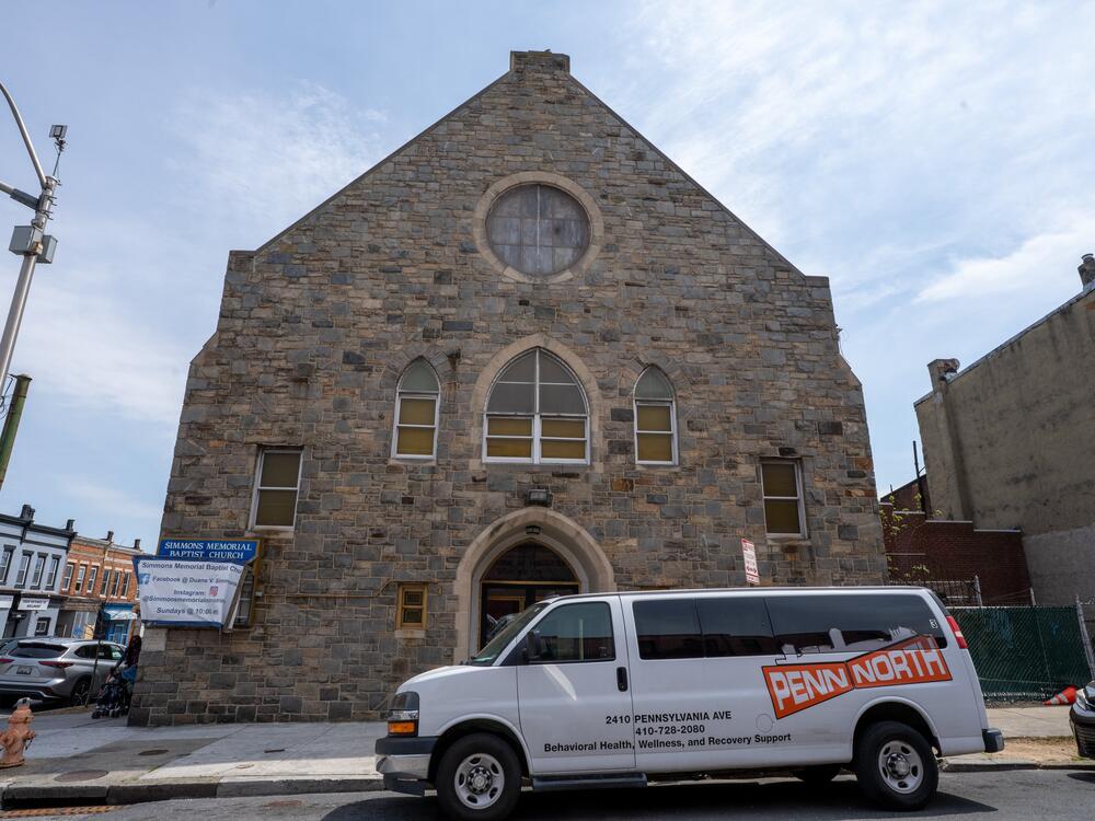 Simmons Memorial Baptist Church distributes food to residents. In 2015, the church provided resources, and safe haven when Freddie Gray's death sparked the uprising in the neighborhood.