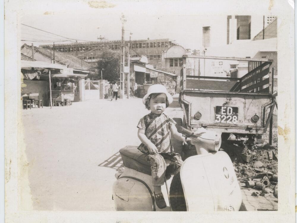 Philippa Hughes as a little girl in Vietnam circa 1969.