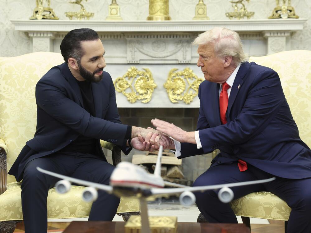 President Trump met with El Salvador's President Nayib Bukele in the Oval Office, where both leaders claimed their hands were tied when questioned about complying with court orders to facilitate Abrego Garcia's return to the U.S.