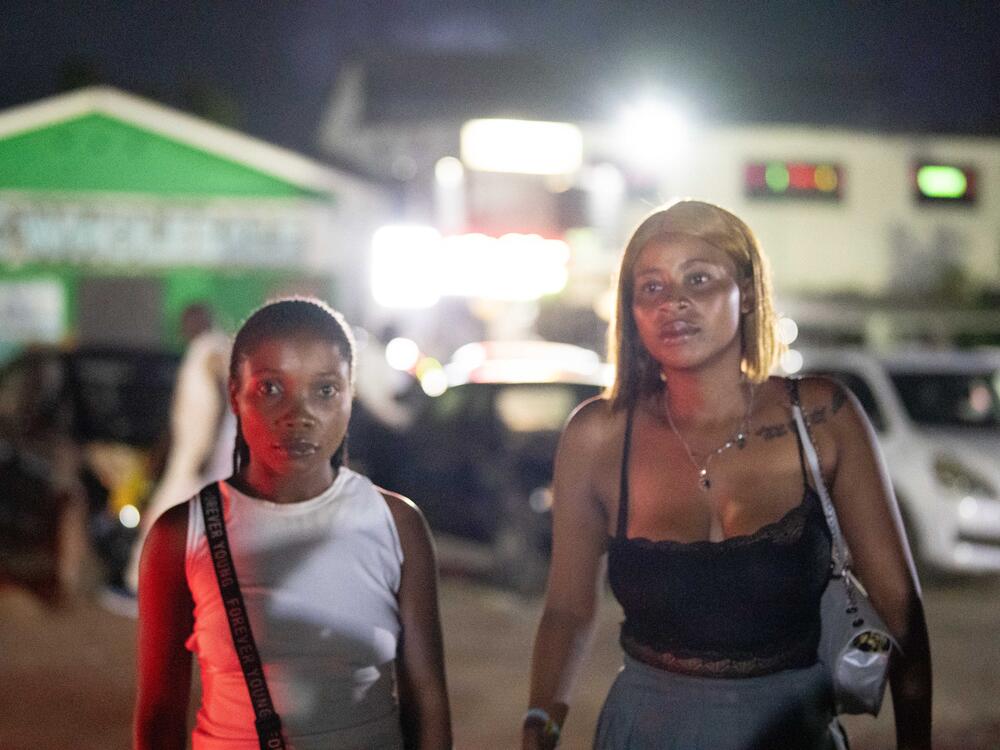 Juliet Banda (left) and Mercy Lungu (right) say that the closure of U.S.-funded HIV clinics has sent fear through the sex worker community. 