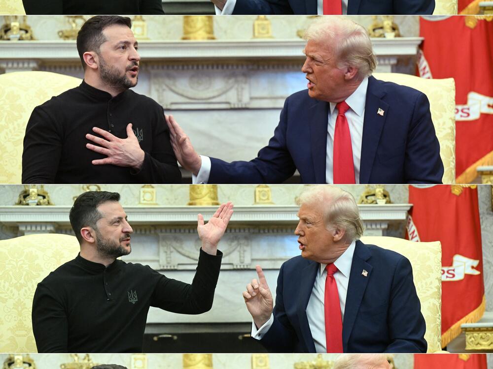President Trump and Ukrainian President Volodymyr Zelenskyy held a contentious meeting at the White House on Feb. 28 over the Russia-Ukraine war. Trump opposes additional U.S. military aid to Ukraine, though the two countries on Wednesday signed an agreement to share future revenue from Ukraine's natural resources.