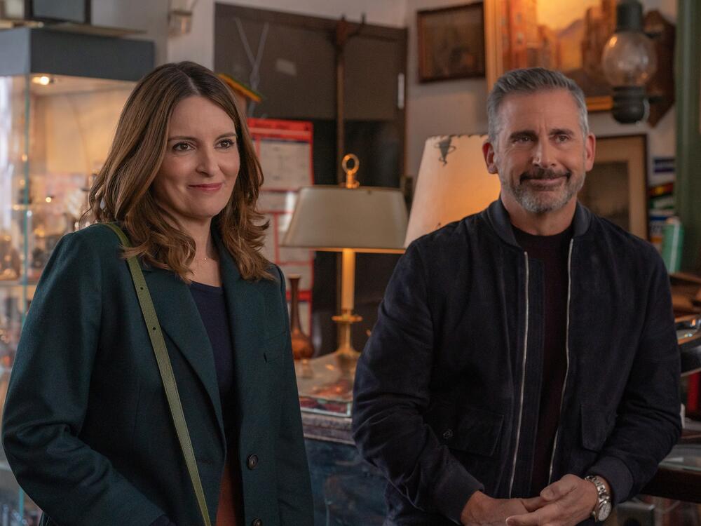 Tina Fey as Kate and Steve Carell as Nick in <em>The Four Seasons.</em>