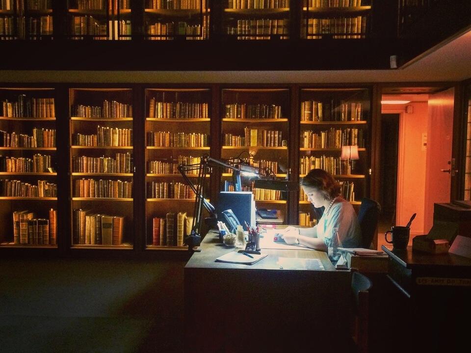 Special collections at the Boston Public Library.<br>