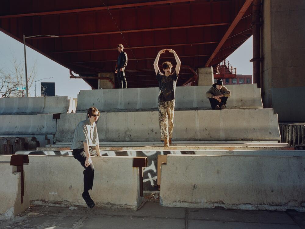 Cole Haden, Jack Wetmore, Aaron Shapiro and Ruben Radlauer of the band Model/Actriz.