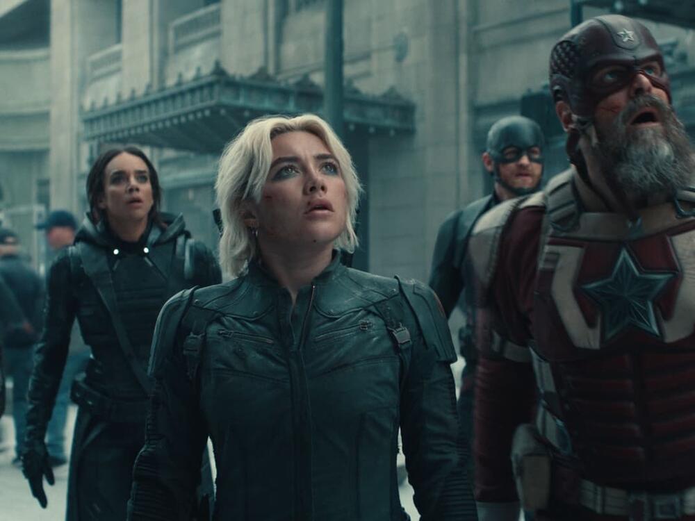 <em>Thunderbolts* </em>stars a cast of misfits, including Florence Pugh, Hannah John-Kamen, Wyatt Russell and David Harbour.