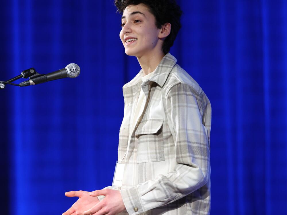 Zeke Moses will represent Ohio in this year's Poetry Out Loud national championship.