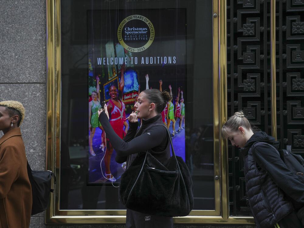 Women began to line up at 8 a.m. in front of Radio City's gold stage door.