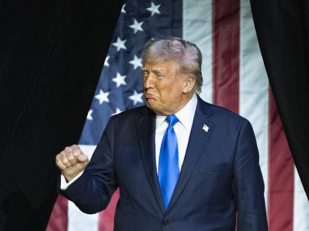 President Donald Trump arrives to give a commencement address at the University of Alabama, Thursday, May 1, 2025, in Tuscaloosa, Ala.(AP Photo/Manuel Balce Ceneta)