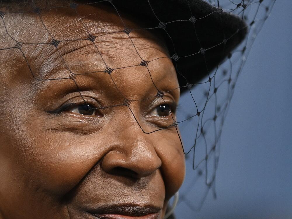 Whoopi Goldberg arrives at the 2025 Met Gala.