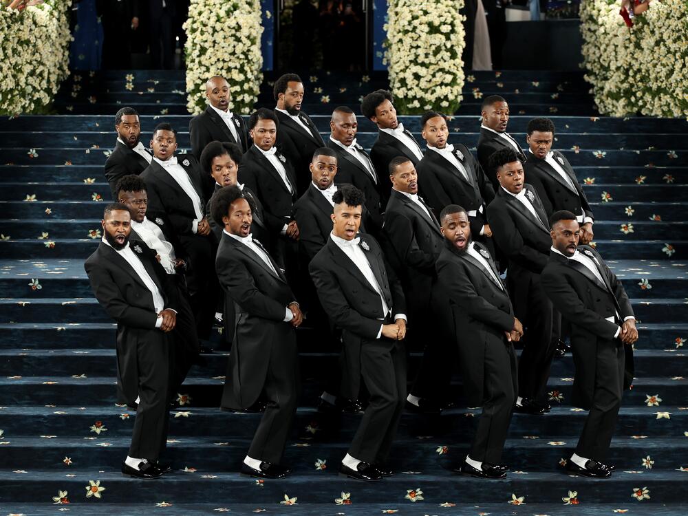 Dancers perform during the 2025 Met Gala.