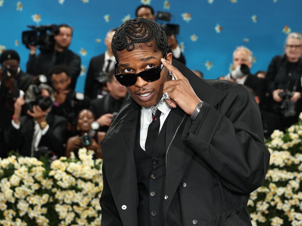 Met Gala Co-Chair, A$AP Rocky, arrives on the red carpet celebrating the opening of 
