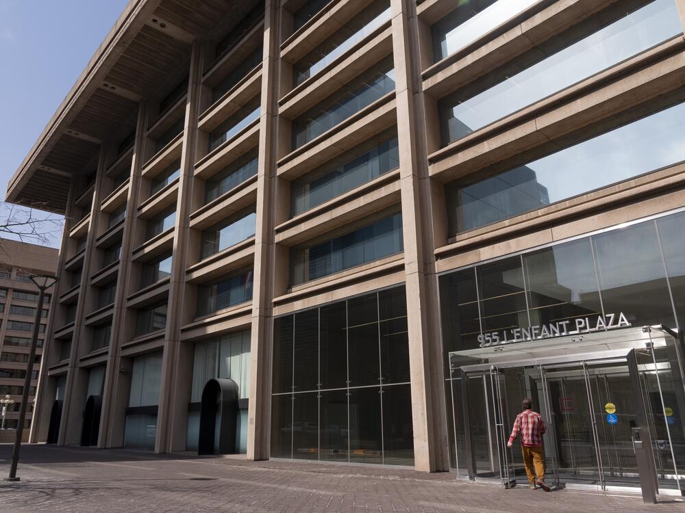 On Tuesday, a federal judge issued a preliminary injunction on President Trump's attempt to dismantle the Institute of Museum and Library Services. Above, the building that houses the offices of the IMLS in Washington, D.C.