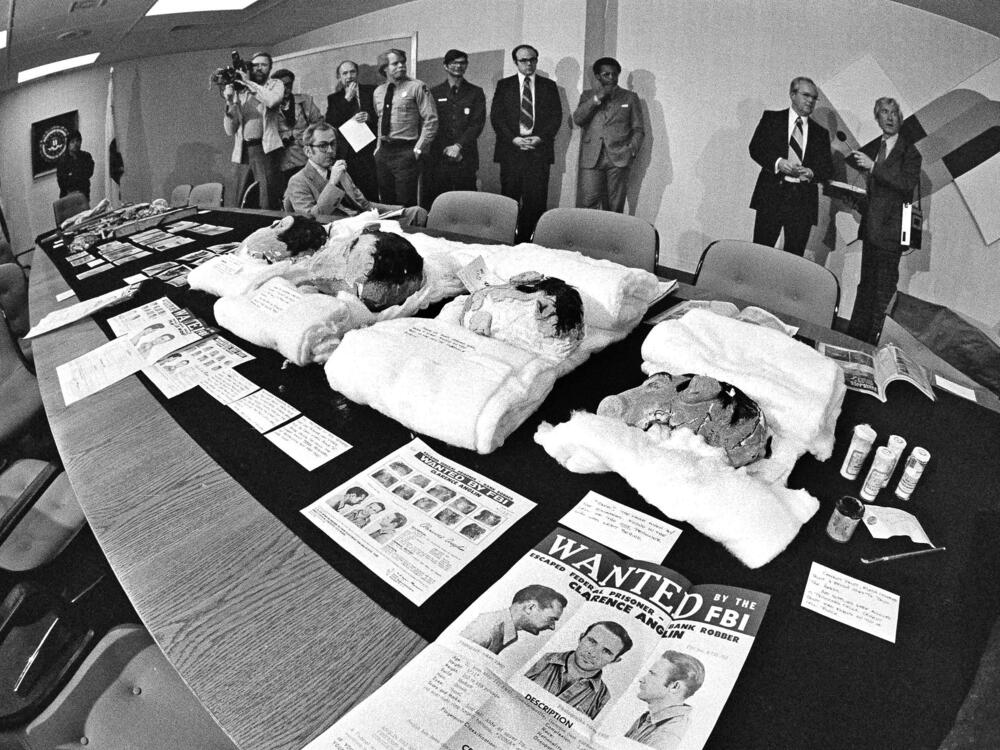 The Federal Bureau of Investigation announced that these wanted posters and evidence of the 1962 escape of three prisoners from Alcatraz Island being turned over to the National Park Service for display to the public at the island, Feb. 10, 1978.