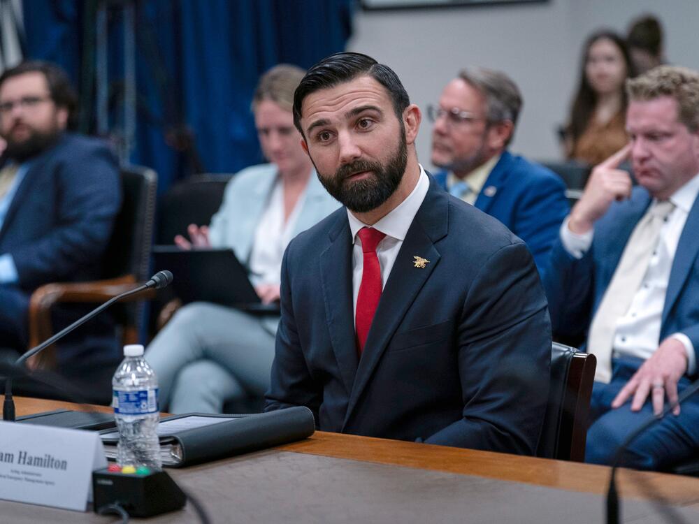 Cam Hamilton, acting administrator of the Federal Emergency Management Agency, testifies before the House Committee on Appropriations subcommittee on Homeland Security oversight hearing of FEMA on Capitol Hill on Wednesday.