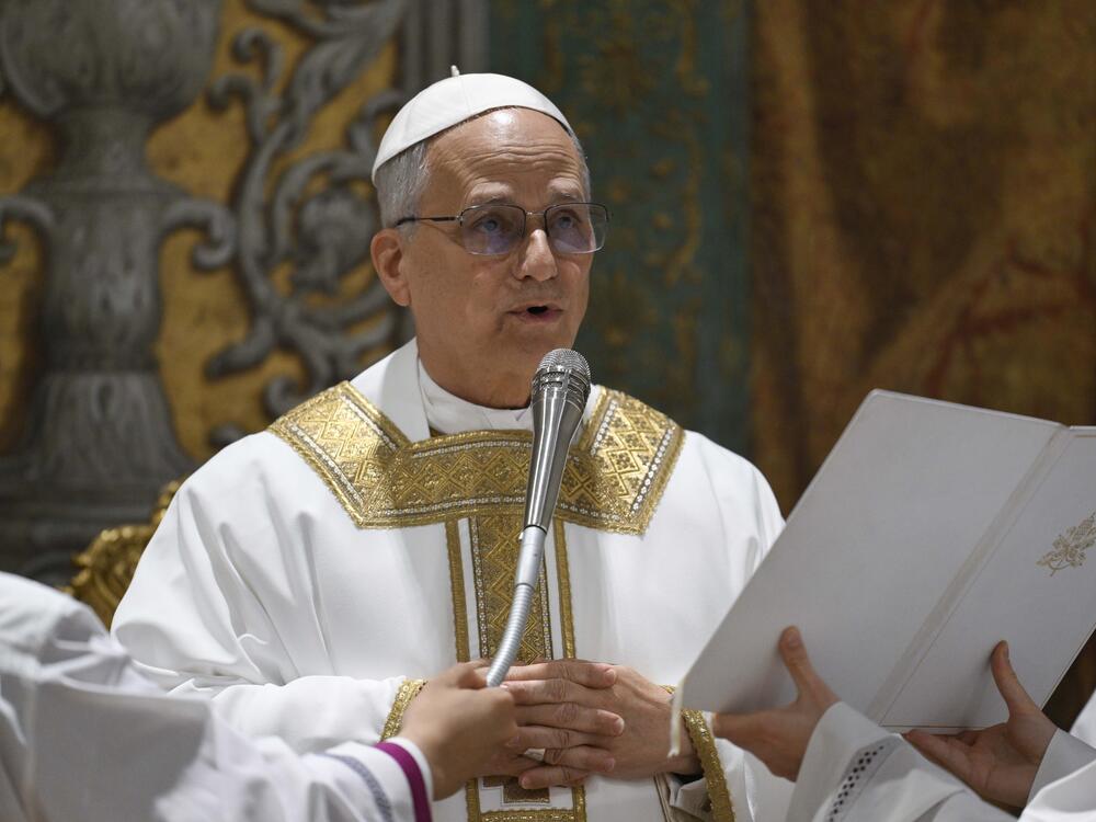 Newly elected Pope Leo XIV concelebrates Mass with the College of Cardinals inside the Sistine Chapel at the Vatican the day after his election as 267th pontiff of the Roman Catholic Church, Friday.