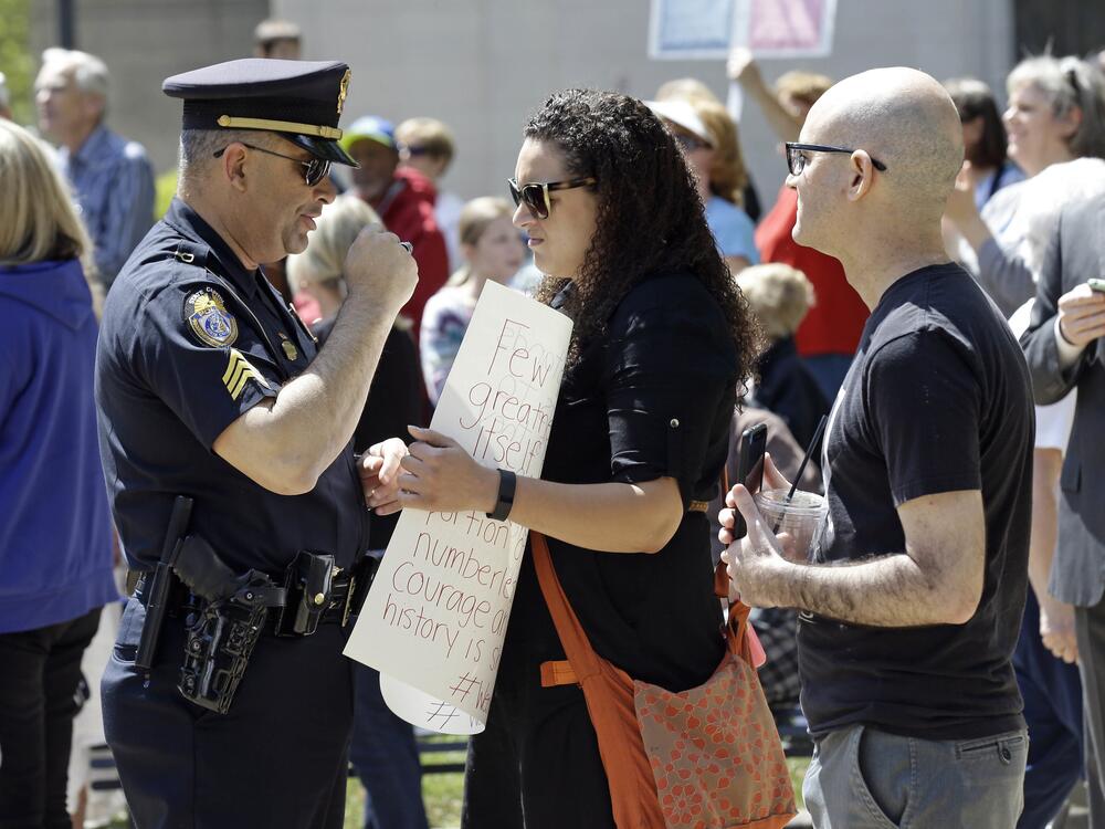 There were protests in Raleigh in 2016 as the North Carolina Legislature eventually passed a law requiring people to use bathrooms that correspond to their sex assigned at birth. The law was later rolled back.