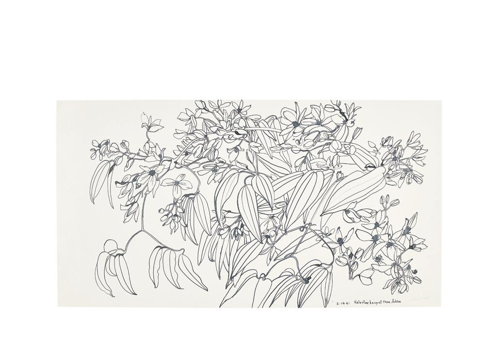 Ruth Asawa's children gave her flowers for Mother's Day and other occasions. This image, <em>Valentine Bouquet from Adam </em>(PF.555), was given to the artist by her son Adam in 1991.