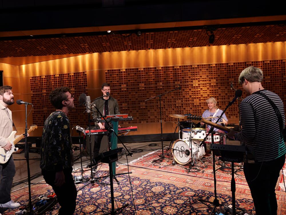 Sub-Radio recording their live set at NPR headquarters in Washington, D.C.