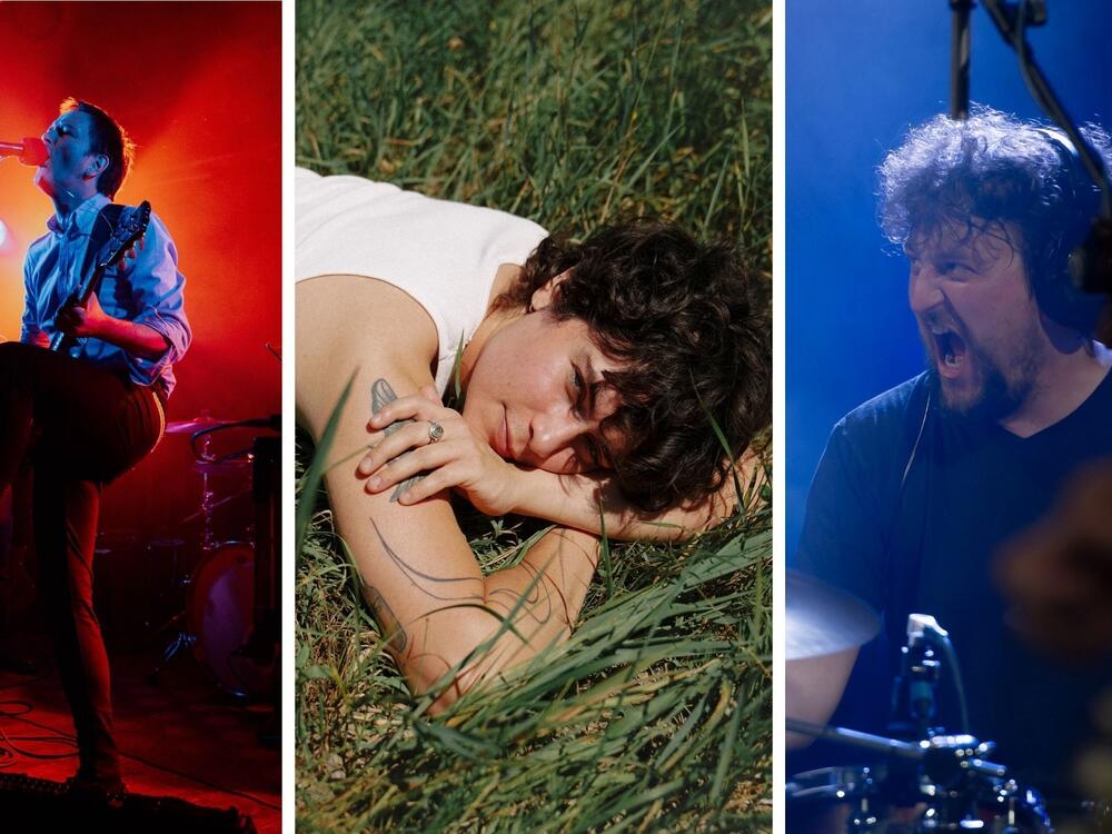 Musical artists Trupa Trupa (left) Bells Larsen (middle), Alex Bernath (right) are all reconsidering the benefits of touring in the United States.<br>