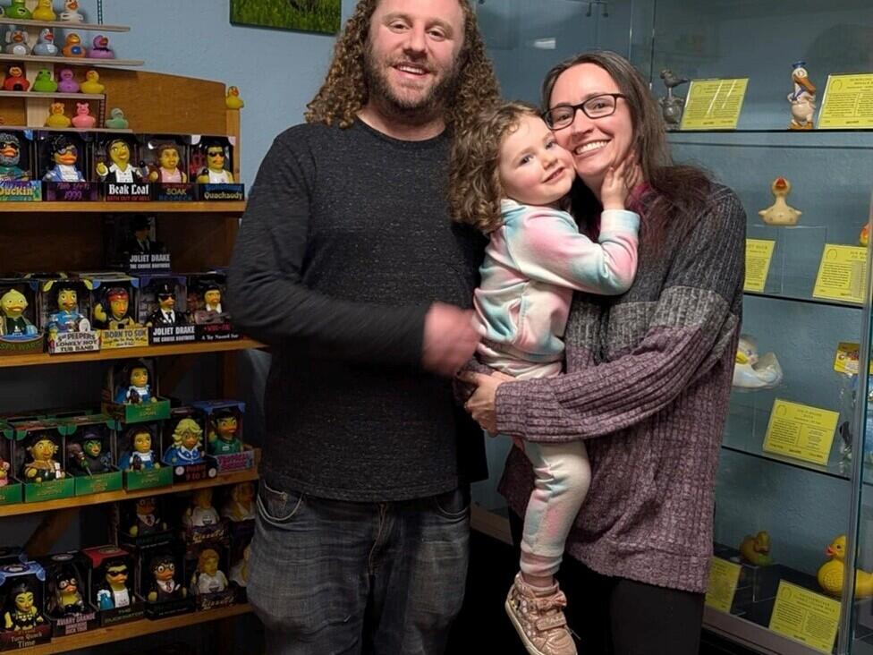 Husband and wife Neil and Krystal King, owners of The Rubber Duck Museum in Point Roberts, Wash., say they plan to move their museum and gift shop to Canada this summer. Their business, which relies heavily on Canadian tourists, has slumped recently due to economic fallout of Trump administration policies and rhetoric.