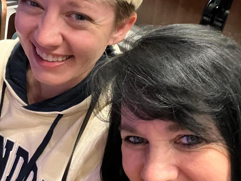 Makayla Steiner (left) with her mom, Camille Callister.