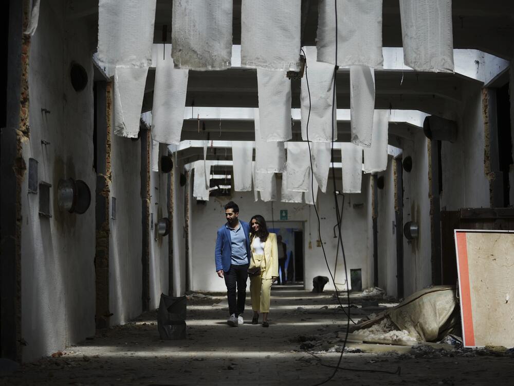 Visitors observe the Museum of Survivors in Brnenec, Czech Republic, on May 10.