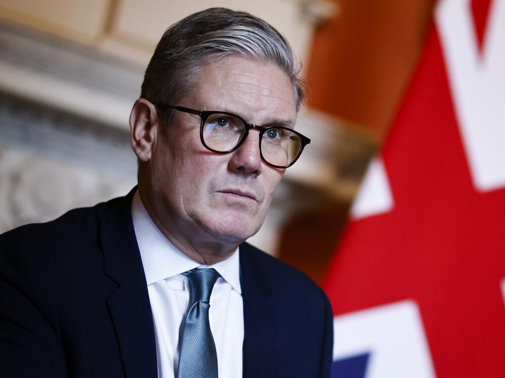 British Prime Minister Keir Starmer at 10 Downing Street in London.