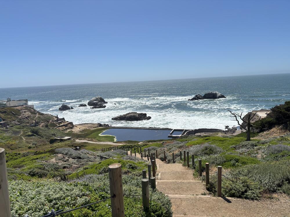 A view of Sutro Baths in San Francisco, where many people thought the treasure might be found.