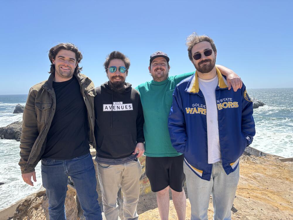 Friends Luke Howard, Sean Rapin, Eamon McLoughlin and Cian O'Dwyer ventured out to look for the treasure on a day off work.