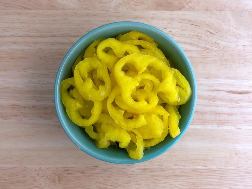 Even foods you may not guess would have food coloring added often do, like pickled banana peppers.